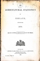  - The Agriculturasl Statistics of Ireland for the Year 1879 -  - KEX0309714