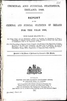  - Criminal and Judicial Statistics Ireland 1893. Report with Tables relating to Police , Crime and its Distribution -  - KEX0309723