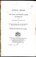  - Annual Report of The Local Government Board for Ireland Year ended 31st March 1909 -  - KEX0309741