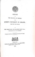  - The Report of the President of Queens College galway for the years ending 31st March 1868 and 1869 -  - KEX0309749