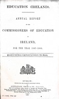  - Annual Report of The Commissioners of Education in Ireland for the year 1887/88 -  - KEX0309752