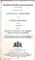  - Educational Endowments ( Ireland ) Commission; Annual report of the Commissioners for the Year 1887-1888 together wiith an abstract of the minutes of the Commission -  - KEX0309754