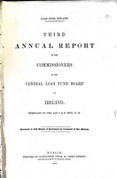  - Third Annual Report of the Commissioners of the Central Loan Fund Board of Ireland -  - KEX0309766