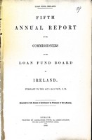  - Fifth Annual Report of the Commissioners of the Loan Fund Board of Ireland -  - KEX0309767