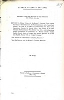 Mr Scully - Queens College Ireland Return stating the Name of the President , the Vice-President and of each Professor in Queens College Cork ,Galway and Belfast -  - KEX0309777