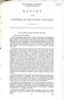  - Maynooth College : Report of the Visitors of Maynooth College 1864 -  - KEX0309778