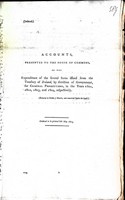  - Public Accounts ( Ireland) : Accounts presented to the House of Commons of the Expenditure of the several sums issued from the Treasuryof Ireland by direction of the Government for Criminal Prosecutions in the years 1801,1802,1803, and 1804 respectively -  - KEX0309800