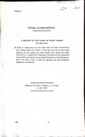  - Tithe Composition A Return of the Name of Every Parish in Irelandatating wheather such parish in united with any, and how many other Parishes... -  - KEX0309806