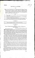  - ( Ireland): Return to an Order for Copy of a Warrent for Superanuating Mr Robert PigottSurveyor of Excise in Ireland -  - KEX0309825