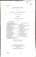  - ( Ireland ) Estimates of Miscellaneous Services for the year 1828 with an abstract -  - KEX0309835