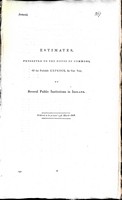  - ( Ireland) Estimates Presented to the House of Commons on the Probable Expense for one year of Several Public Instutions in Ireland -  - KEX0309844