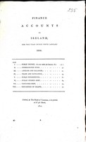  - Finance Accounts of Ireland For the Year ended fifth January 1810: Public Income, Consolidated Fund etc -  - KEX0309849