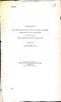  - ( Ireland) Abstract of the Receiptsand Issues of the Treasury in Ireland in one year from 5th January 1814 to 5th January 1815 together with The Remains. -  - KEX0309856