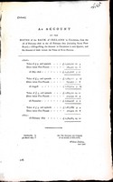  - ( Ireland) An Account of the Notes of The Bank of Ireland in circulation from the first day of February 1816 to 1st of February 1807 -  - KEX0309879