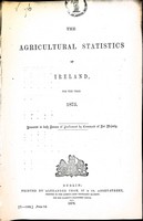  - The Agricultural Statistics for Ireland for the year 1875 -  - KEX0309887