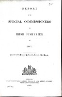  - Report of the Special Commissioners for Irish Fisheries for 1867 -  - KEX0309900