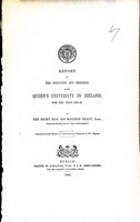 Maziere Brady - Report on The Condition ad Progress of the Queens University in Ireland for the Yerar 1868-69 -  - KEX0309955