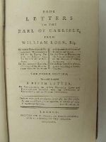 William Eden - Four letters to the Earl of Carlisle, from William Eden, esq. On certain perversions of political reasoning; and on the nature, progress, and effect of party spirit and of parties. On the present circumstances of the war between Great Britain and the com -  - KHS0027781